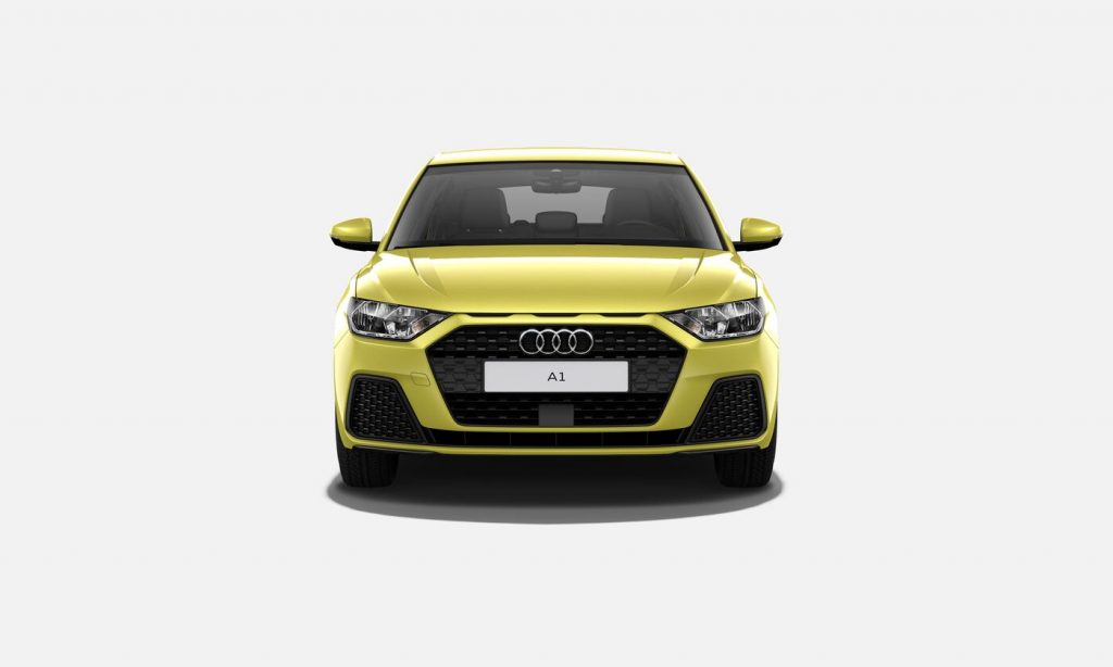 Audi jaune face avant