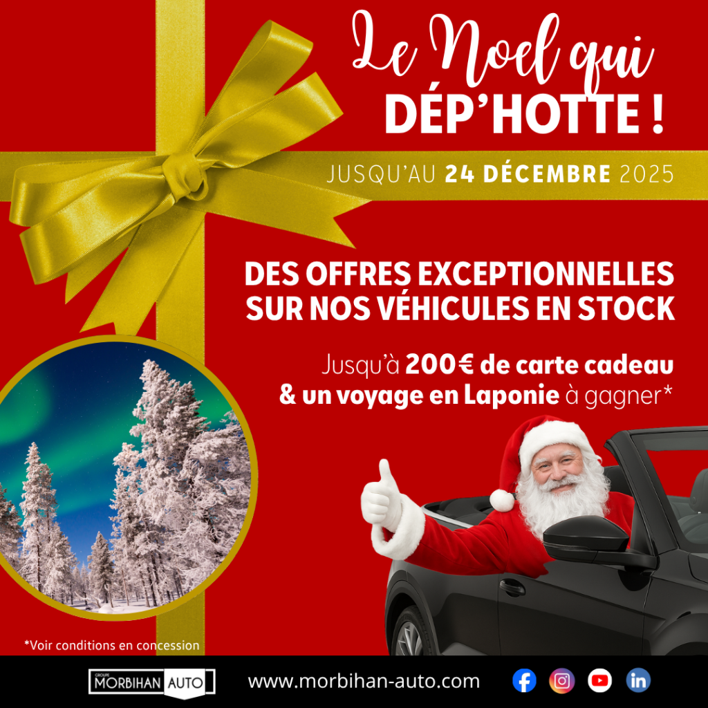 Visuel père noël morbihan auto