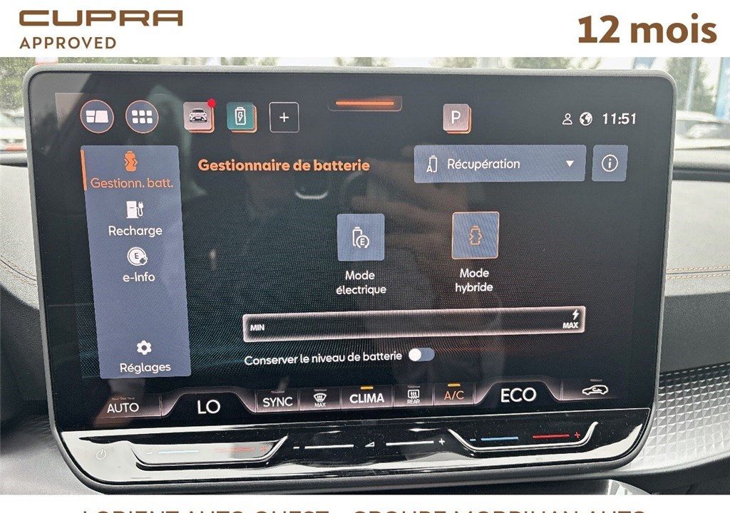 CUPRA FORMENTOR EHYBRID 204 CH DSG6