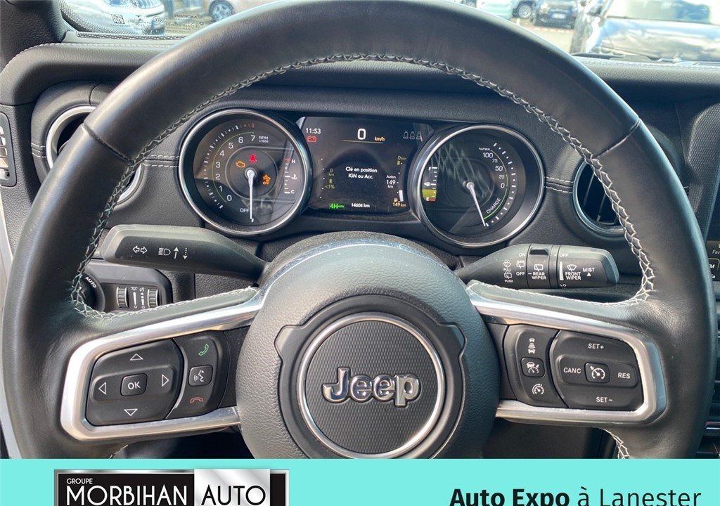 JEEP WRANGLER MY21 UNLIMITED 4XE 2.0 L T 380 CH PHEV 4X4 BVA8